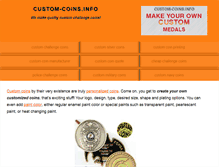 Tablet Screenshot of custom-coins.info